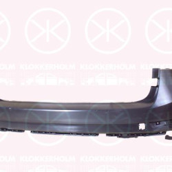 Bumper, Rear, Smooth, 3V9807421 (SKODA), 3V9807421B (SKODA)