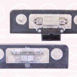 Licence Plate Light, with bulb holder, 1Z0943021 (SKODA), 1Z0943021A (SKODA)