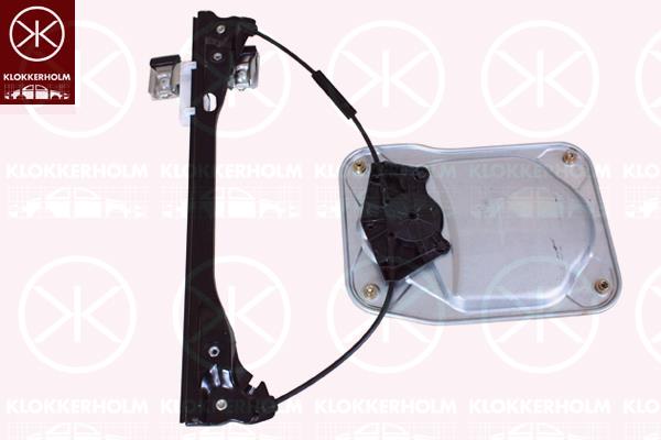 Window Regulator, 4-dr, OE-type, without electric motor, Electric, Right Front, 5J7837402 (SKODA)