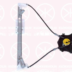 Window Regulator, OE-type, without electric motor, Electric, Left Rear, 5L0839461A (SKODA)