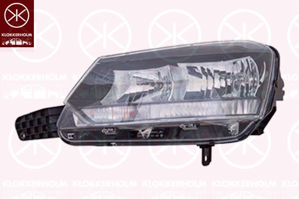 Headlight, Right, Bi-Xenon, with daytime running light (LED), D3S/H7, with motor for headlamp levelling, without control unit for Xenon, AL, 5L1941016C (SKODA), 5L1941018D (SKODA)