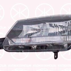 Headlight, Right, Bi-Xenon, with daytime running light (LED), D3S/H7, with motor for headlamp levelling, without control unit for Xenon, AL, 5L1941016C (SKODA), 5L1941018D (SKODA)