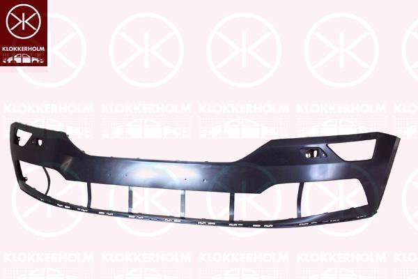 Bumper, Front, Smooth, with hole(s) for washer nozzle, 57A807218A (SKODA)