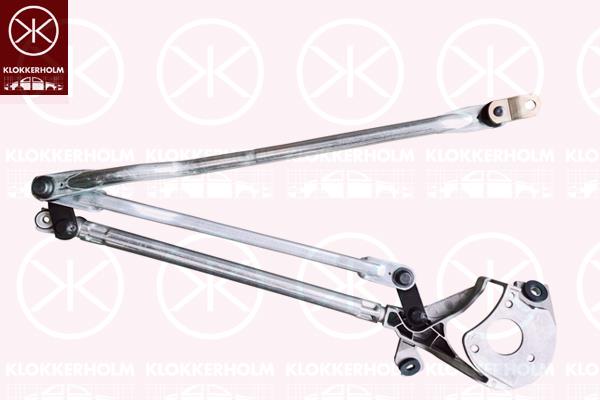 Wiper Linkage, Front, Set, for left-hand drive vehicles, 600594600G (TESLA), 6005946-00-G (TESLA)