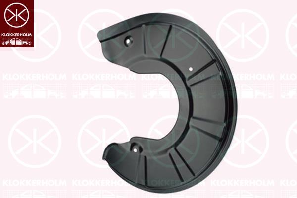 Splash Guard, brake disc, Front Axle Right, for brake disc diameter [mm]: 355, 104595101 (TESLA), 104595101B (TESLA)