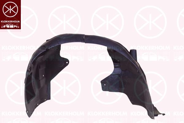 Liner, wheelhouse, Plastic, Left Front, Front Section, 108158100C (TESLA), 108158100D (TESLA)