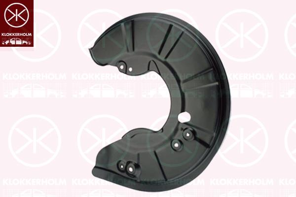 Splash Guard, brake disc, Front Axle Left, for brake disc diameter [mm]: 355, 102766101B (TESLA), 1027661-01-B (TESLA)