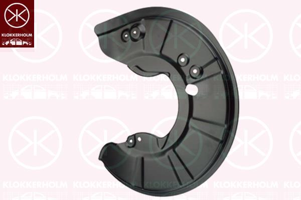 Splash Guard, brake disc, Front Axle Right, for brake disc diameter [mm]: 355, 102766201B (TESLA), 1027662-01-B (TESLA)