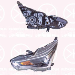 Headlight, Left, HIR2, P21W, with daytime running light (LED), without motor for headlamp levelling, 811700H210 (TOYOTA), 81170-0H210 (TOYOTA)