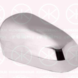 Housing, exterior mirror, Left, chrome, 879450H050 (TOYOTA), 879450H050 (DS), B0 007 984 80 (CITROEN), B000798480 (PEUGEOT)