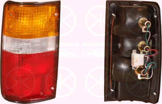 Tail Light Assembly, with bulb holder, Right, not ECE approved, 81550 89163 (TOYOTA), J81 550 351 01 (VW)