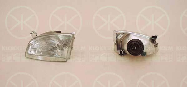 Headlight, H4, for vehicles without headlight levelling, Depo, Right, Illuminance [lx]: 12.5, 81110 10820 (TOYOTA)