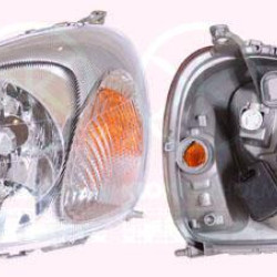 Headlight, H4, with motor for headlamp levelling, Valeo, Right, Indicator Colour: yellow, Illuminance [lx]: 12.5, 81130 0D010 (TOYOTA), 81130 0D011 (TOYOTA)