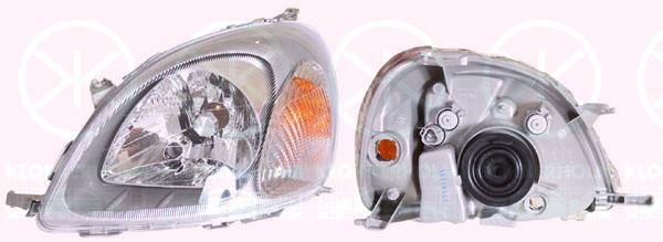 Headlight, Ichikoh, H4, with motor for headlamp levelling, Right, Indicator Colour: yellow, Illuminance [lx]: 17.5, 81110 52020 (TOYOTA), 81110 52021 (TOYOTA), 81110 52031 (TOYOTA)