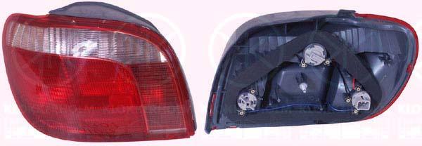 Tail Light Assembly, with bulb holder, Koito type, white/red, Left, 81560 52130 (TOYOTA)