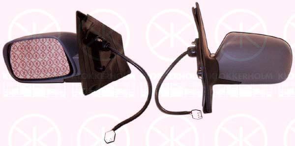 Exterior Mirror, w/primer, for electric mirror adjustment, Convex, Heatable, Left, 87940 0D902 (TOYOTA), 879400D916 (TOYOTA)