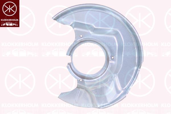 Splash Guard, brake disc, Front Axle Left, Diameter 1/Diameter 2 [mm]: 290/88, Zinc-coated, 4778202020 (TOYOTA), 4778212170 (TOYOTA)