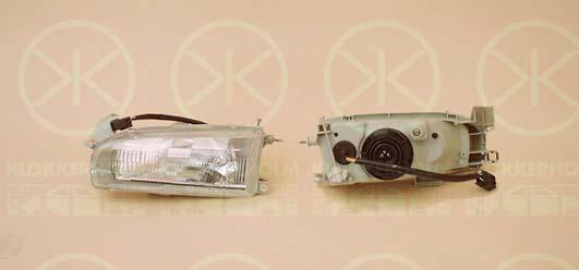 Headlight, H4, for vehicles with headlight levelling, with motor for headlamp levelling, T.Y.C, Left, Illuminance [lx]: 12.5, 81150 1A531 (TOYOTA), 81150 1E531 (TOYOTA)