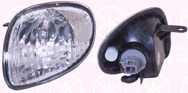 Direction Indicator, with bulb holder, white, Left Front, 81521 12870 (TOYOTA)