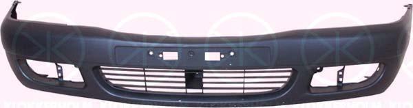 Bumper, Front, black, with hole(s) for fog lights, 52119 02170 (TOYOTA), 521191E630 (TOYOTA)