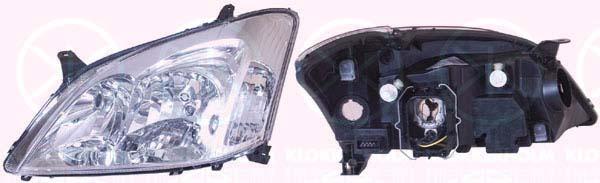 Headlight, H7/H7, for vehicles with headlight levelling, with motor for headlamp levelling, Valeo, Right, Illuminance [lx]: 17.5, 8111002150 (TOYOTA), 81130 02150 (TOYOTA), 81130 02160 (TOYOTA)