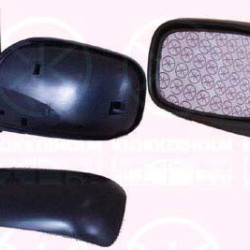 Exterior Mirror, for electric mirror adjustment, Convex, Heatable, Left, Connector Shape: round, Number of pins: 5, 87906 02050 (TOYOTA)