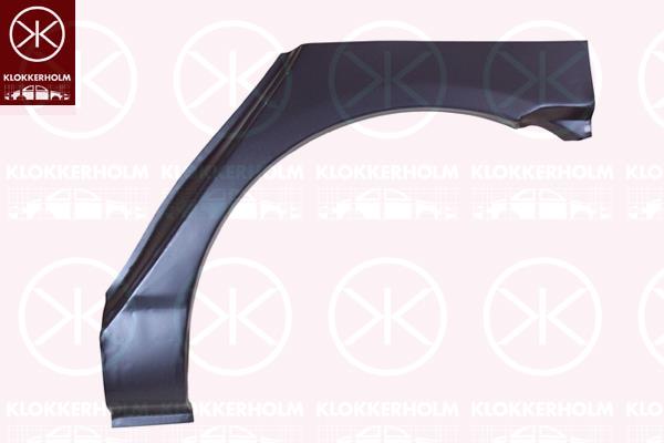 Quarter Panel, 4-dr, Wheel Arch Border, Repair Panel, Left Rear, 