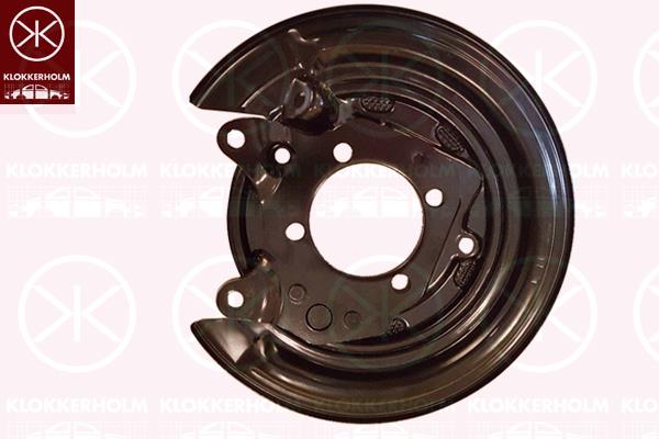 Splash Guard, brake disc, Rear Axle Left, for brake disc diameter [mm]: 258, Diameter 1/Diameter 2 [mm]: 280 / 75, 46504 02020 (TOYOTA)