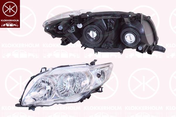 Headlight, HB4/HB3, Right, Illuminance [lx]: 25, Housing Colour: chrome, without motor for headlamp levelling, 8113012A60 (TOYOTA), 81130-12A60 (TOYOTA)