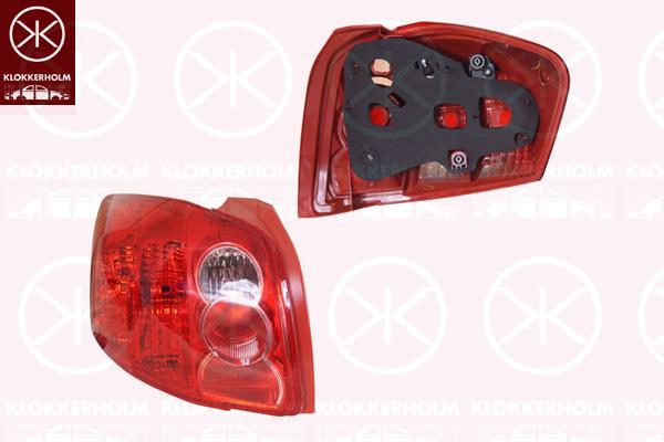 Tail Light Assembly, Left, Vehicle Production Country: Japan, without bulb holder, 81561 12A00 (TOYOTA)