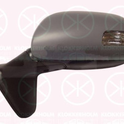 Exterior Mirror, Left, for electric mirror adjustment, with indicator, Number of pins: 7, w/primer, Heatable, Convex, 87906-02180 (TOYOTA), 8794012E10 (TOYOTA)