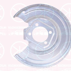 Splash Guard, brake disc, Rear Axle Right, for brake disc diameter [mm]: 270, Diameter 1/Diameter 2 [mm]: 300/72, Zinc-coated, 4788112070 (TOYOTA), 4788112071 (TOYOTA)