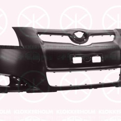 Bumper, Front, Smooth, black, 52119 02970 (TOYOTA)