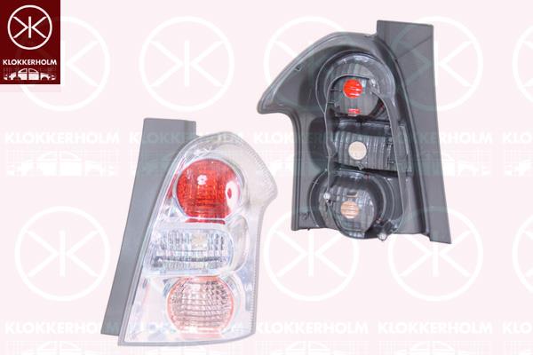 Tail Light Assembly, without bulb holder, Right, Housing Colour: chrome, 81551 0F060 (TOYOTA)