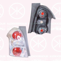 Tail Light Assembly, without bulb holder, Left, Housing Colour: chrome, 81561 0F060 (TOYOTA)