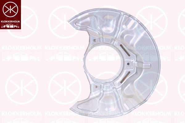 Splash Guard, brake disc, Front Axle Left, for brake disc diameter [mm]: 295, Zinc-coated, 47782-0F010 (TOYOTA), 477820F010 (TOYOTA)