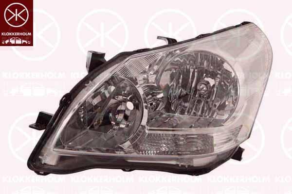 Headlight, H11/HB3, with motor for headlamp levelling, Left, Illuminance [lx]: 27.5, Koito-type, 811700F090 (TOYOTA)