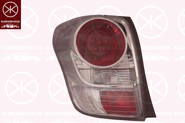 Tail Light Assembly, Left, without bulb holder, LED, P21W, PY21W, R5W, 81561-0F130 (TOYOTA)