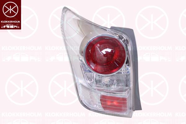 Tail Light Assembly, Left, without bulb holder, Farba, LED, P21W, PY21W, R5W, 81561-0F130 (TOYOTA)