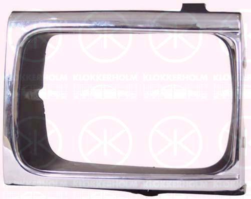 Frame, headlight, 4WD, chrome/black, Left, 53132 35050 (TOYOTA)