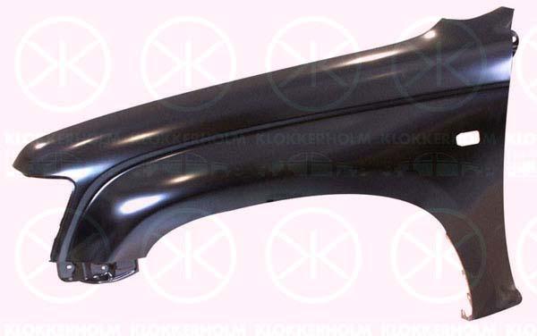 Wing, Right Front, with hole for aerial, without holes for extensions, with hole for direction indicator, 53801-35460 (TOYOTA)