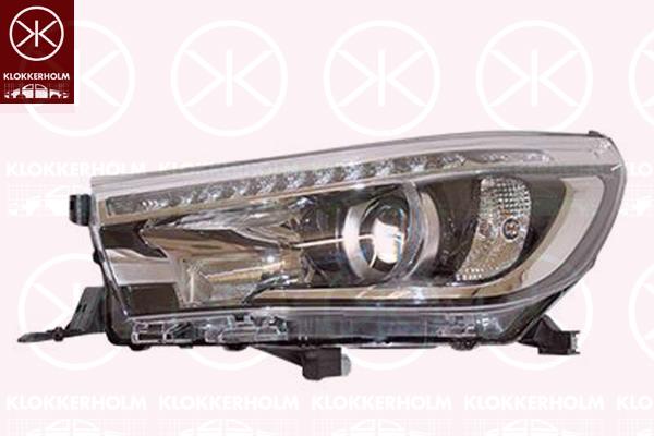 Headlight, Right, HB3, W21/5W, with daytime running light (LED), Housing Colour: black, without motor for headlamp levelling, 811100K730 (TOYOTA), 81140OK710 (TOYOTA)