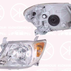 Headlight, H4, without motor for headlamp levelling, Right, Illuminance [lx]: 37.5, Indicator Colour: yellow, 81110-0K041 (TOYOTA), 81110-0K080 (TOYOTA), 81110-0K230 (TOYOTA), 811100K250 (TOYOTA)