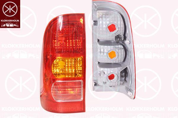 Tail Light Assembly, Right, Indicator Colour: yellow, without bulb holder, 81550 0K030 (TOYOTA), 81551 0K030 (TOYOTA)