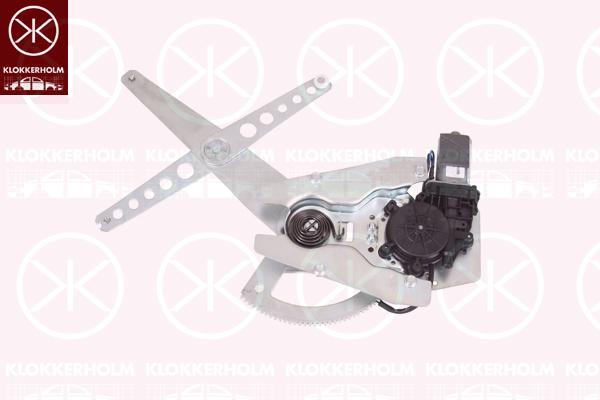 Window Regulator, with electric motor, Electric, Left Front, 69820 0K040 (TOYOTA), 69820 0K041 (TOYOTA)