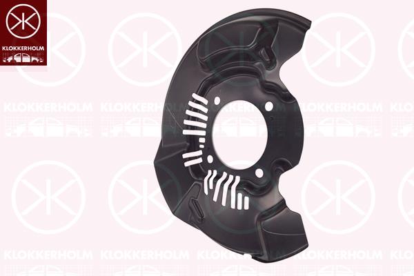 Splash Guard, brake disc, Front Axle Right, Brakes-/Drive Dynamics Articles: for ESP, Number of bores: 4, for brake disc diameter [mm]: 319, Diameter 1/Diameter 2 [mm]: 355/100, 47781-0K040 (TOYOTA), 47781-0K050 (TOYOTA)