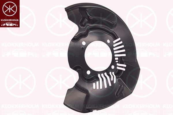 Splash Guard, brake disc, Front Axle Left, Brakes-/Drive Dynamics Articles: for ESP, Number of bores: 4, for brake disc diameter [mm]: 319, Diameter 1/Diameter 2 [mm]: 355/100, 47782-0K040 (TOYOTA), 47782-0K050 (TOYOTA)