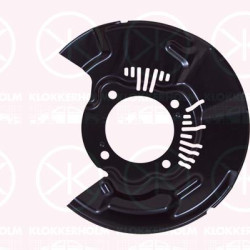 Splash Guard, brake disc, Front Axle Left, Brakes-/Drive Dynamics Articles: not for ESP, Number of bores: 4, Diameter 1/Diameter 2 [mm]: 330/102, 47782-0K030 (TOYOTA), 47782-0K031 (TOYOTA)