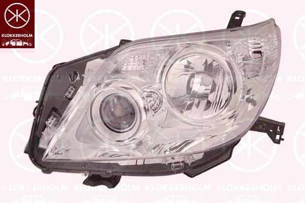 Headlight, H11/HB3, for vehicles with headlight levelling, Left, 81170 60E00 (TOYOTA), 81170 60L70 (TOYOTA)