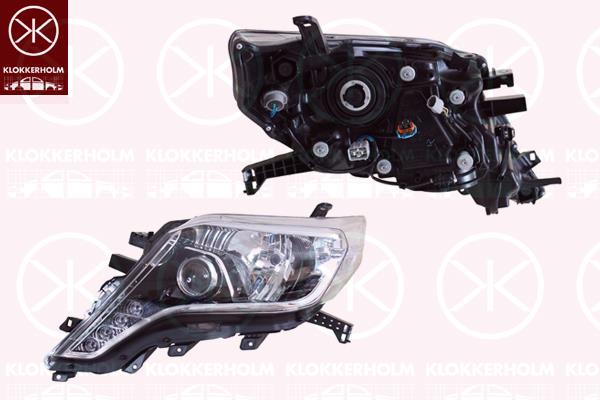 Headlight, Left, Housing Colour: black, HB3, WY21W, with daytime running light (LED), without motor for headlamp levelling, Koito-type, 81185 60J10 (TOYOTA), 8118560J10 (TOYOTA), 81185-60J10 (TOYOTA)